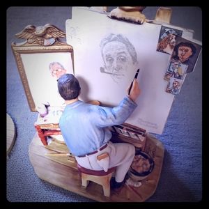 Norman Rockwell's "Self portrait" figurine